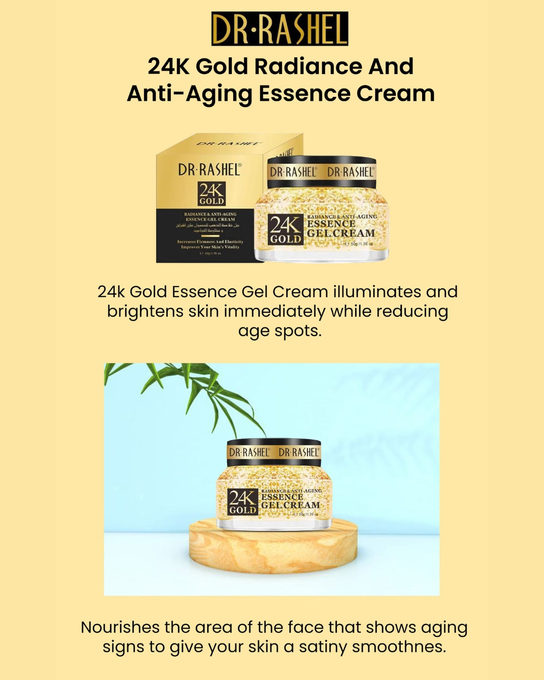 24K Gold Radiance & Anti-Aging Essence Cream 50 g