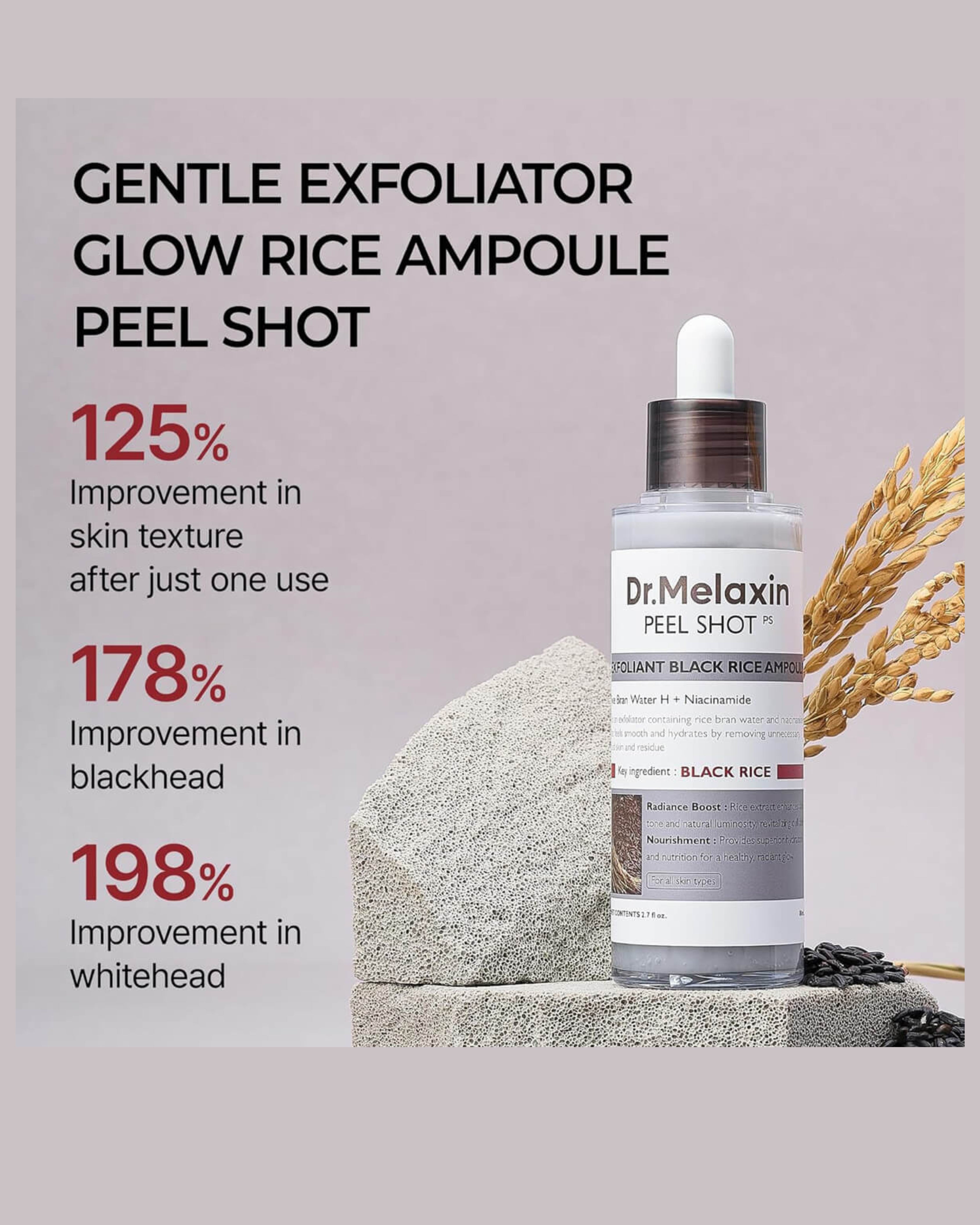 Dr. Melaxin Peel Shot Glow Black Rice - 80ml