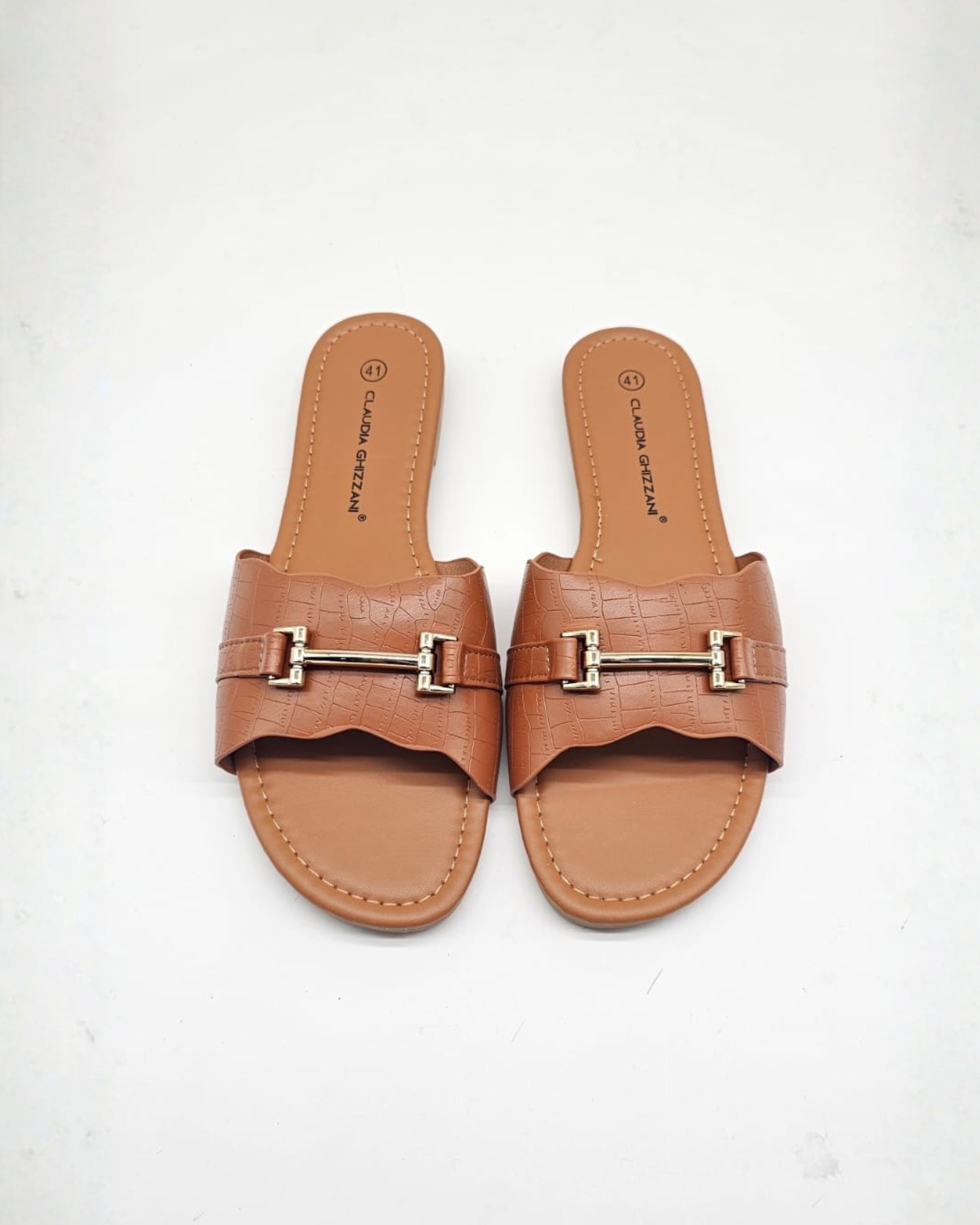 Women’s Brown Slip-On Sandals