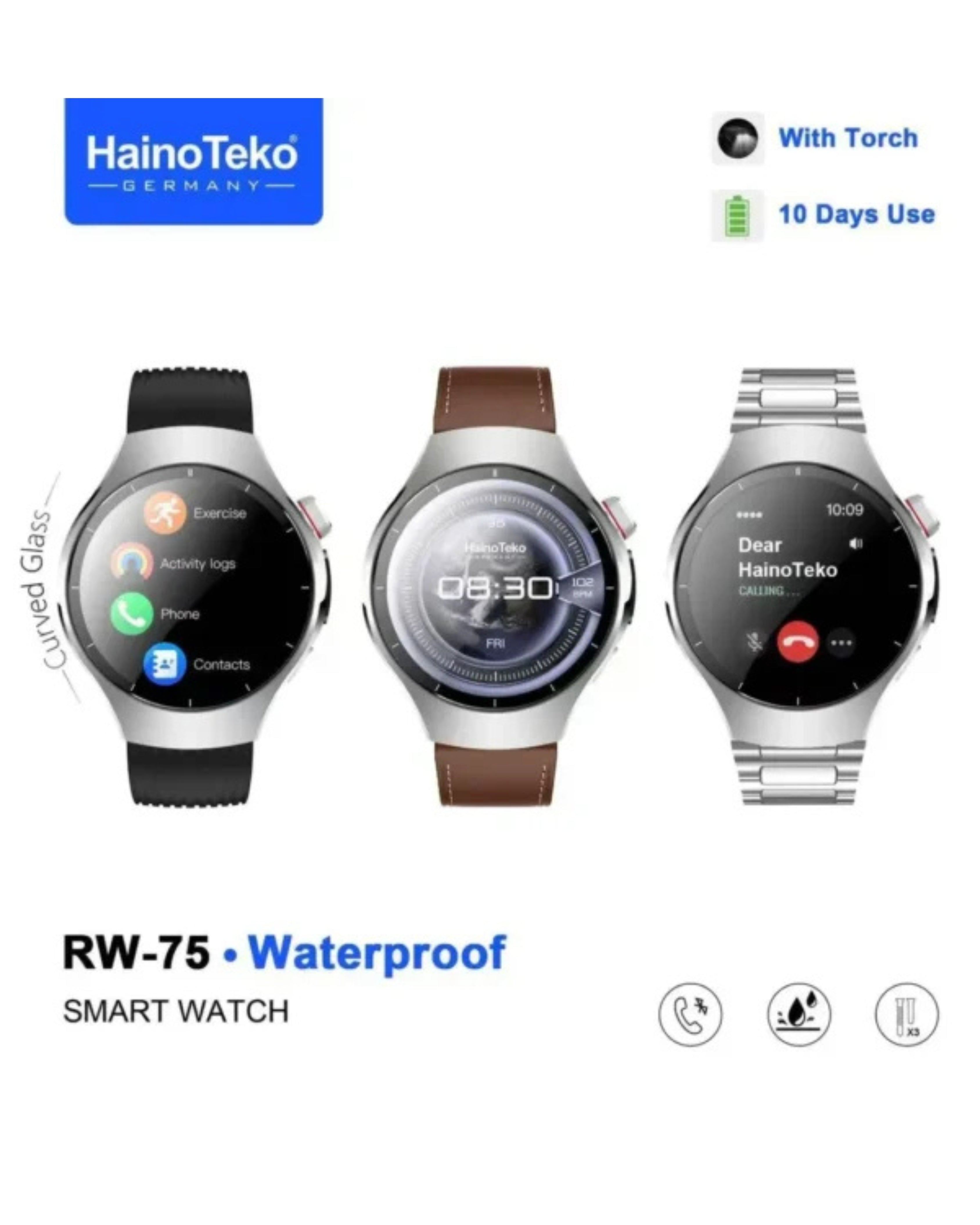 HainoTeko RW-75 Waterproof Smart Watch for Men