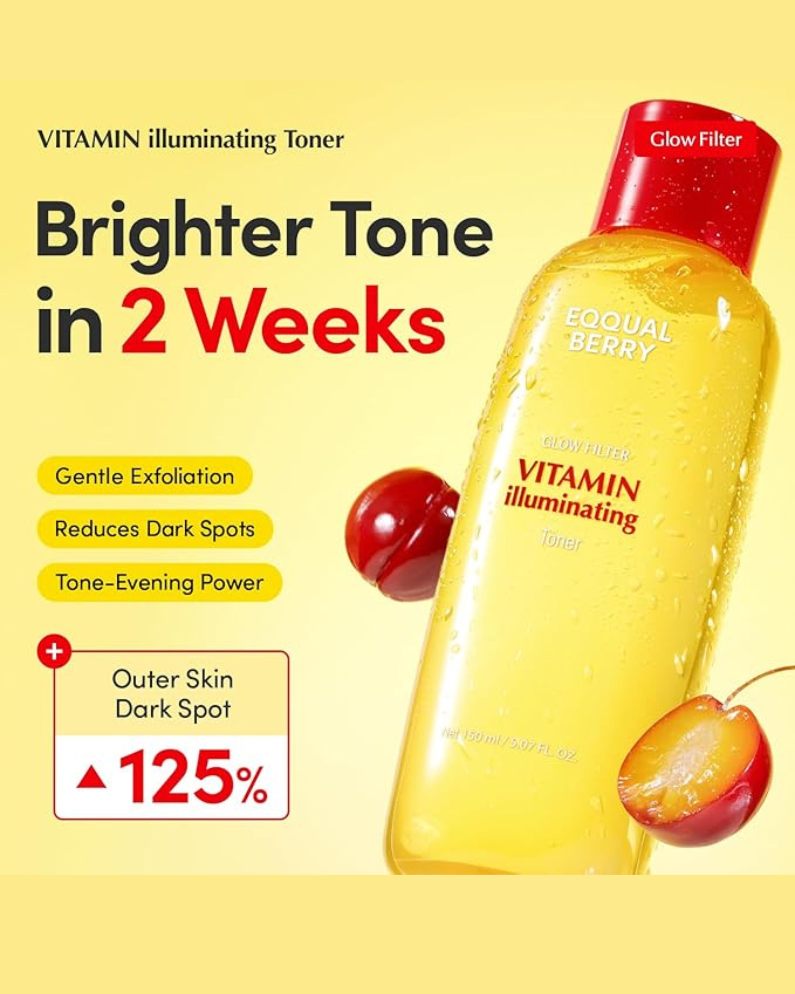 EQQUALBERRY Vitamin Illuminating Toner - Glow Filter