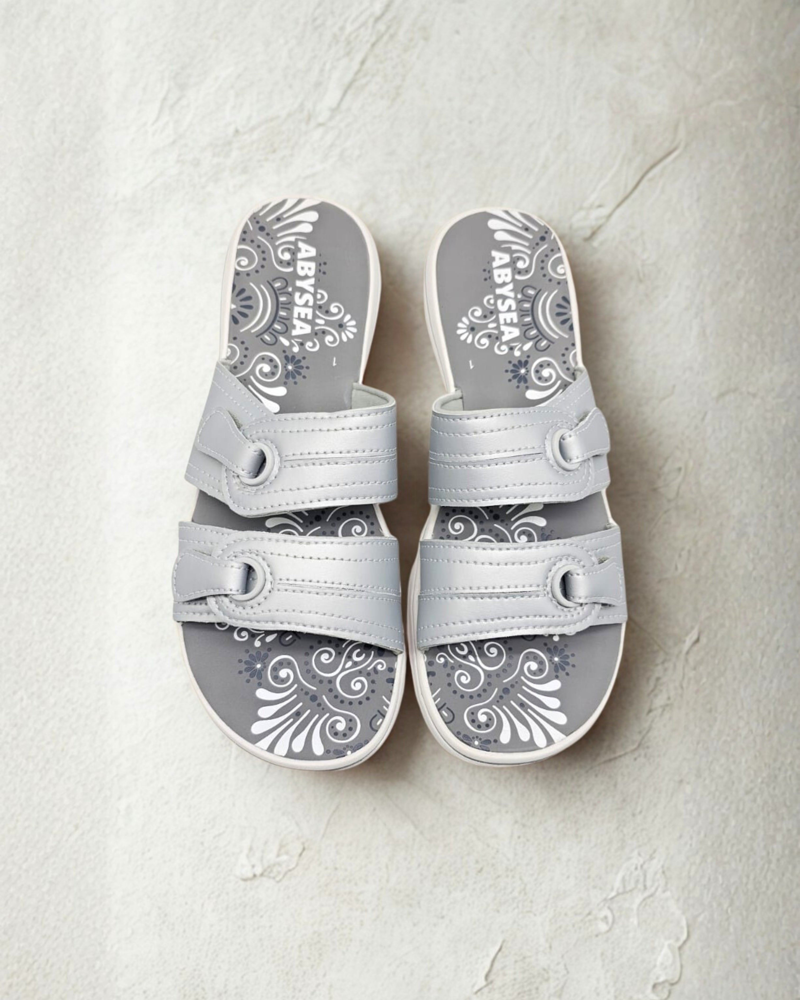 Women’s Double Strap Comfort Sandals – Lightweight Cushioned Summer Slides