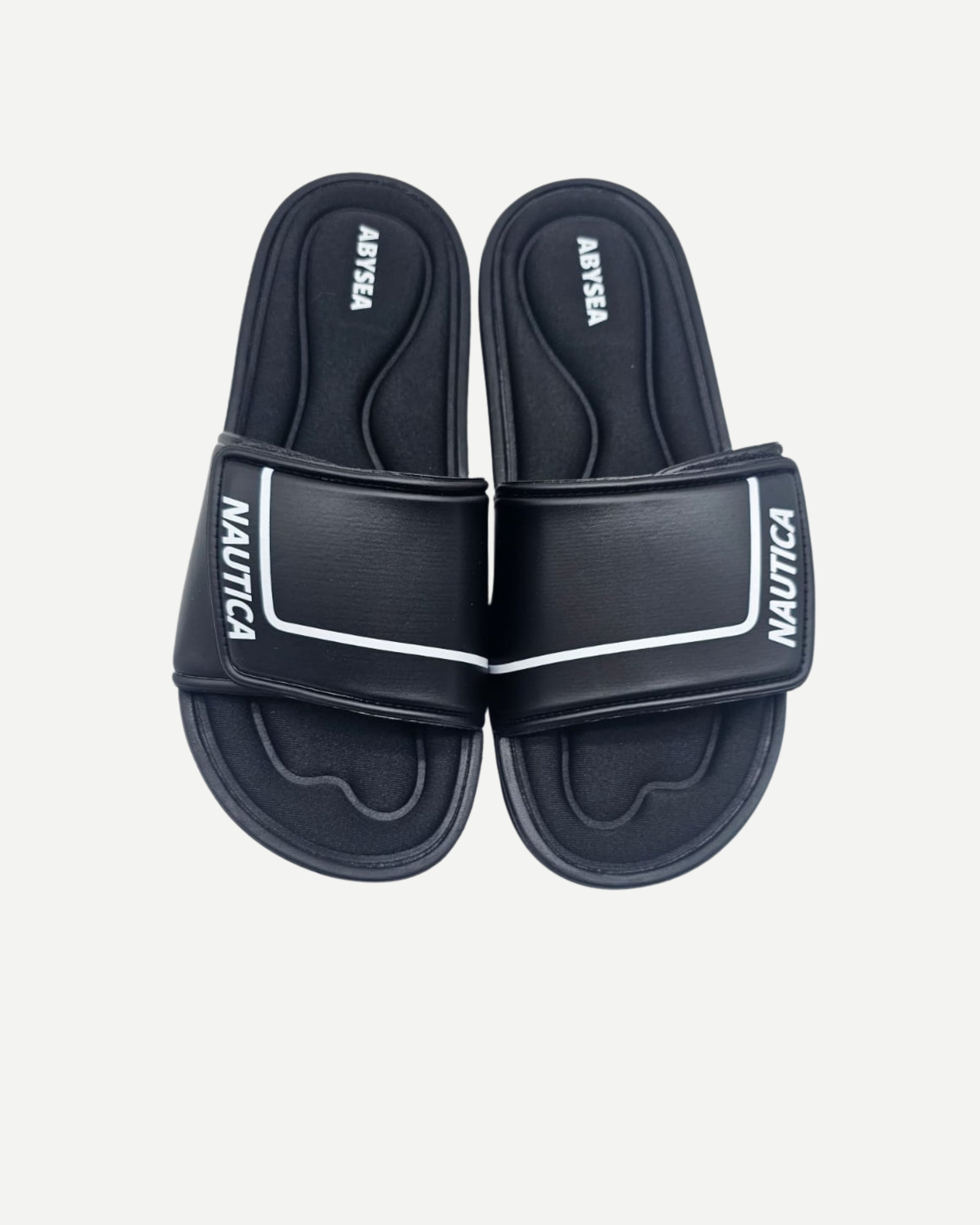 Men Casual Black Slide Sandals – Comfortable Summer Beach & Home Slippers