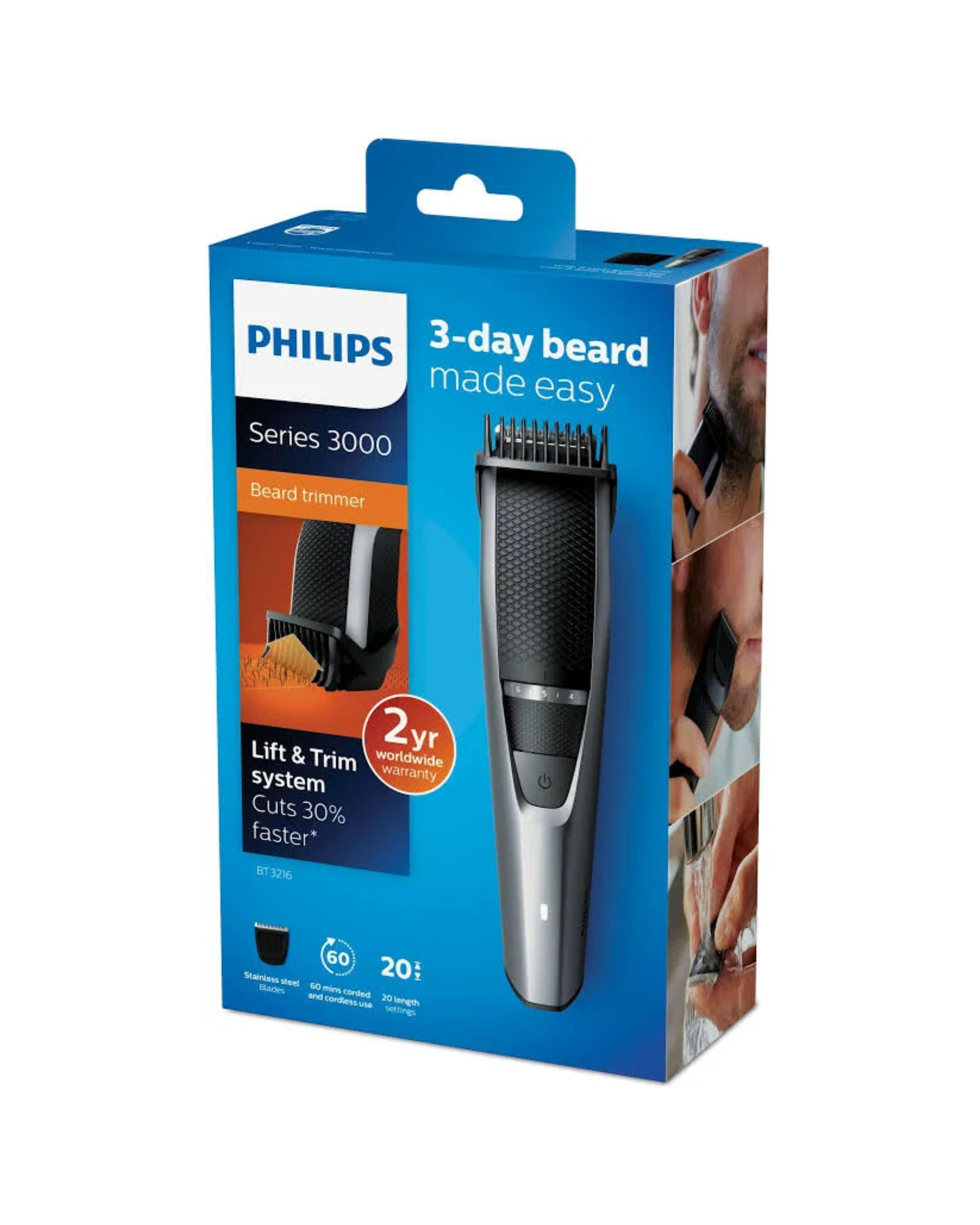 Philips Beard Trimmer Series 3000 - Grey