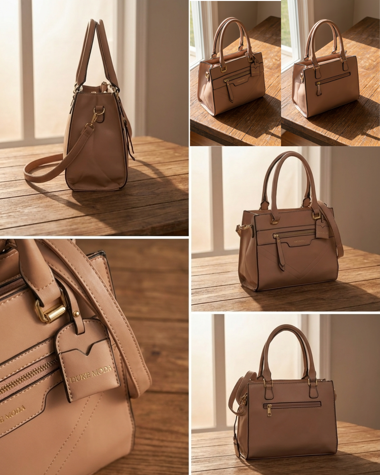 Women's Elegant Tote Handbag with Adjustable Shoulder Strap