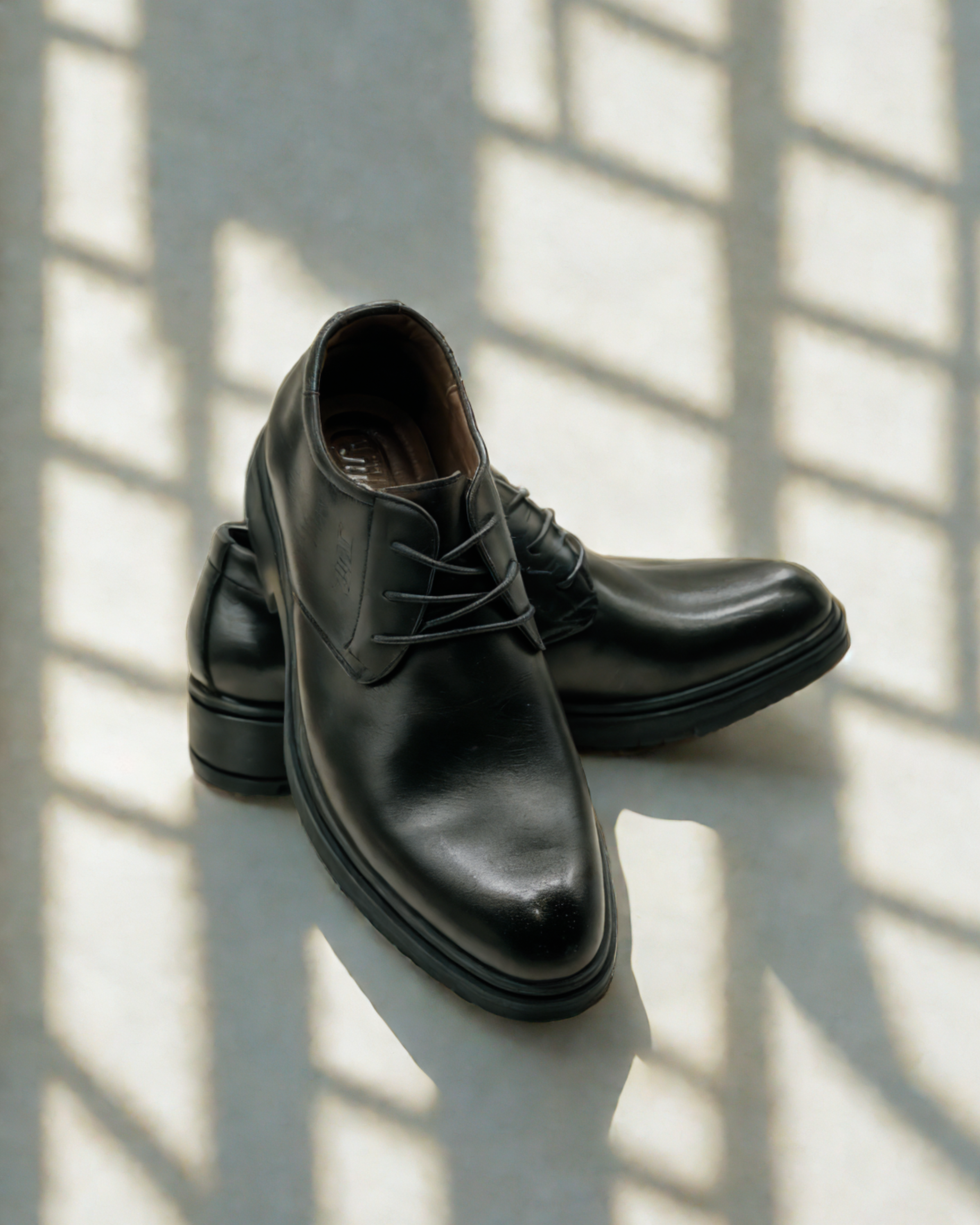 Classic Black Leather Formal Shoes for Men