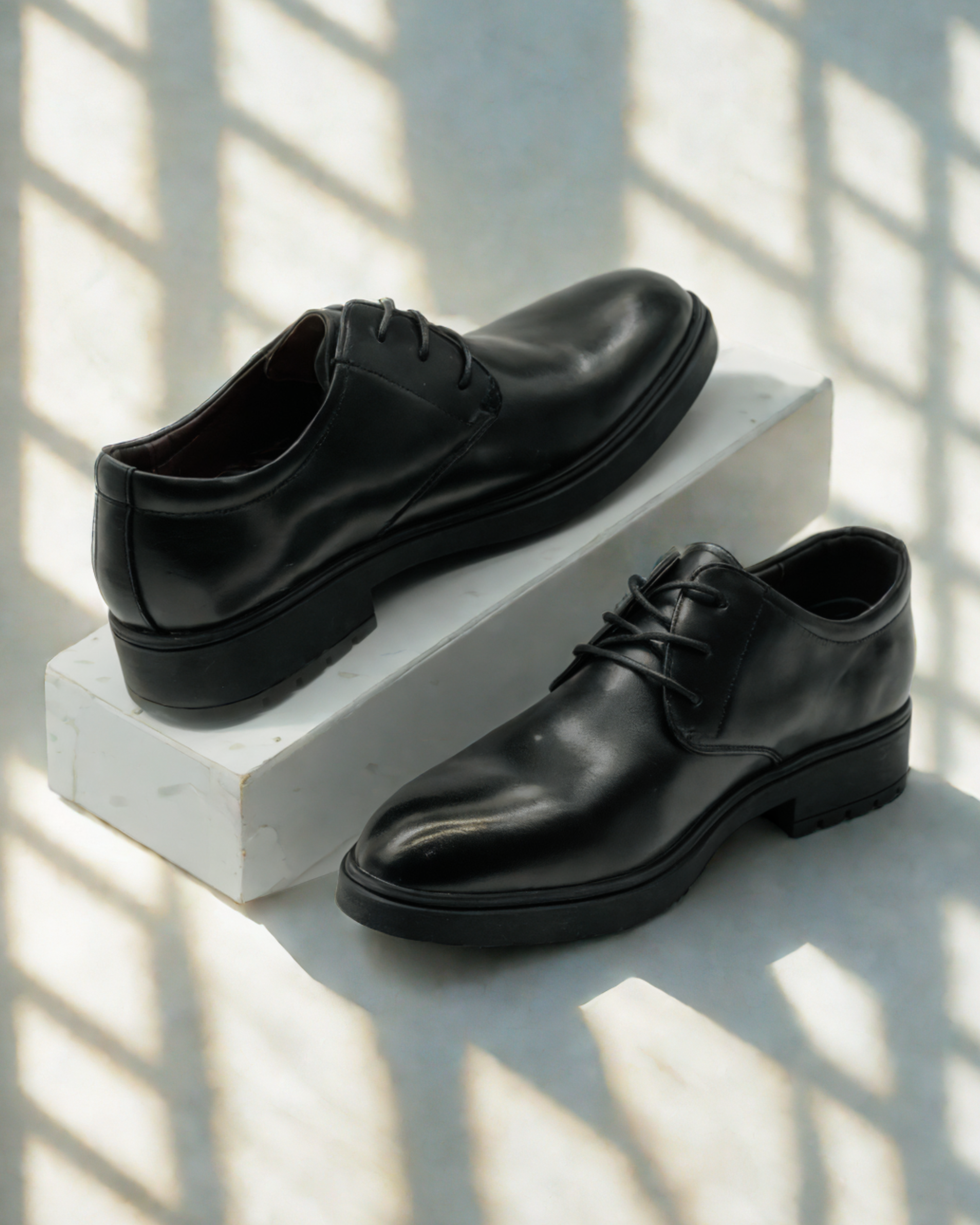 Classic Black Leather Formal Shoes for Men