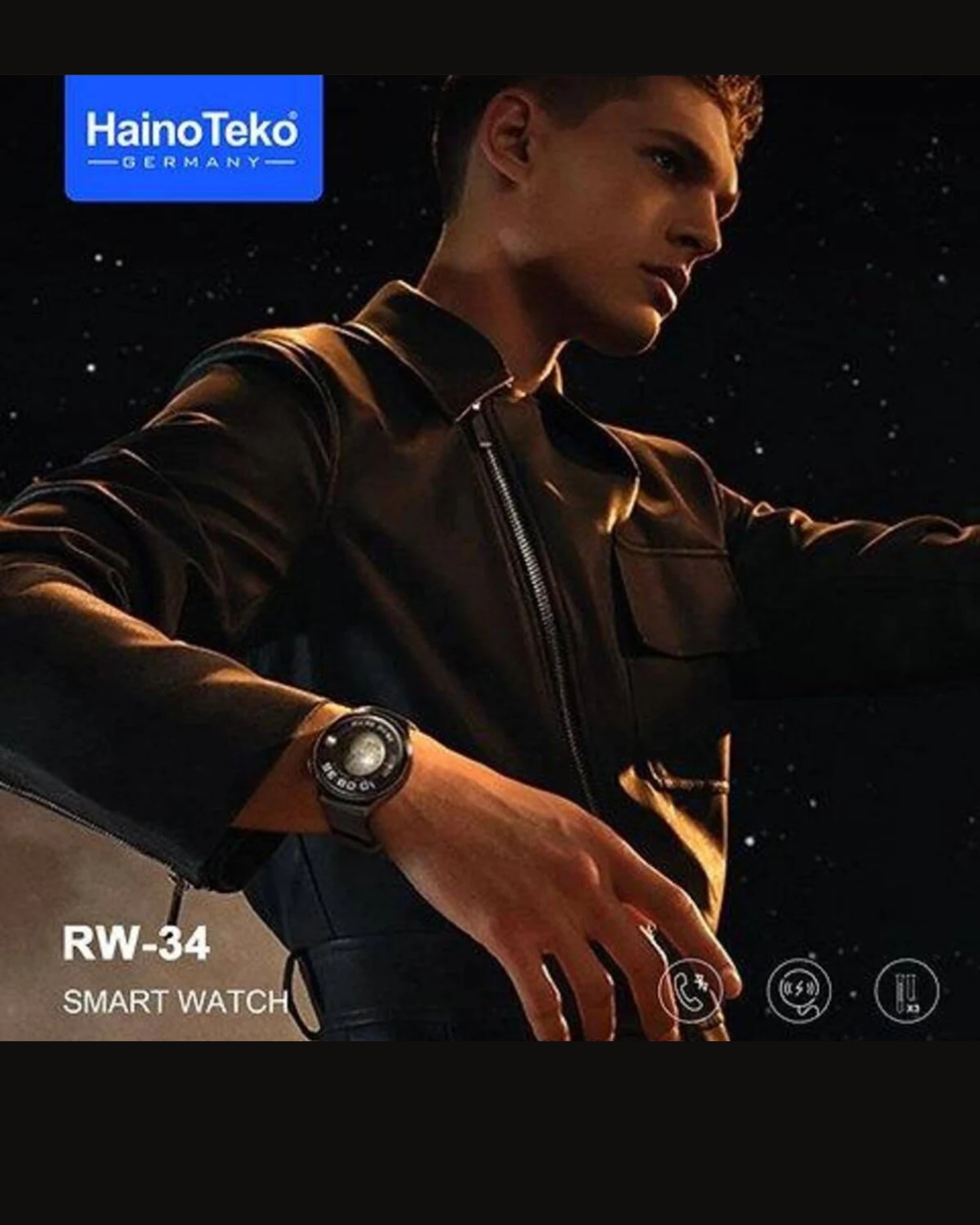 Haino Teko RW-34 AMOLED Display Smart Watch for Men