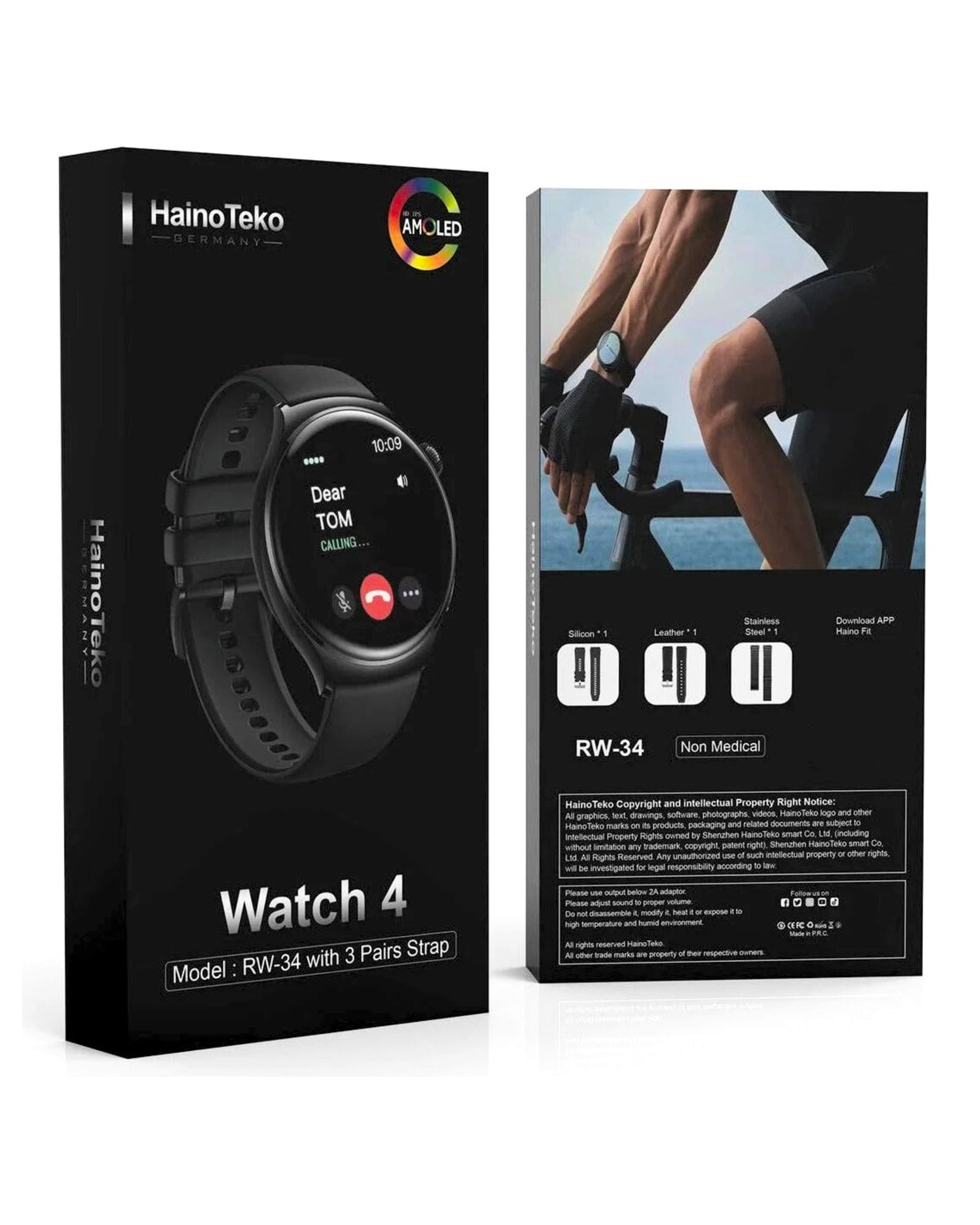 Haino Teko RW-34 AMOLED Display Smart Watch for Men