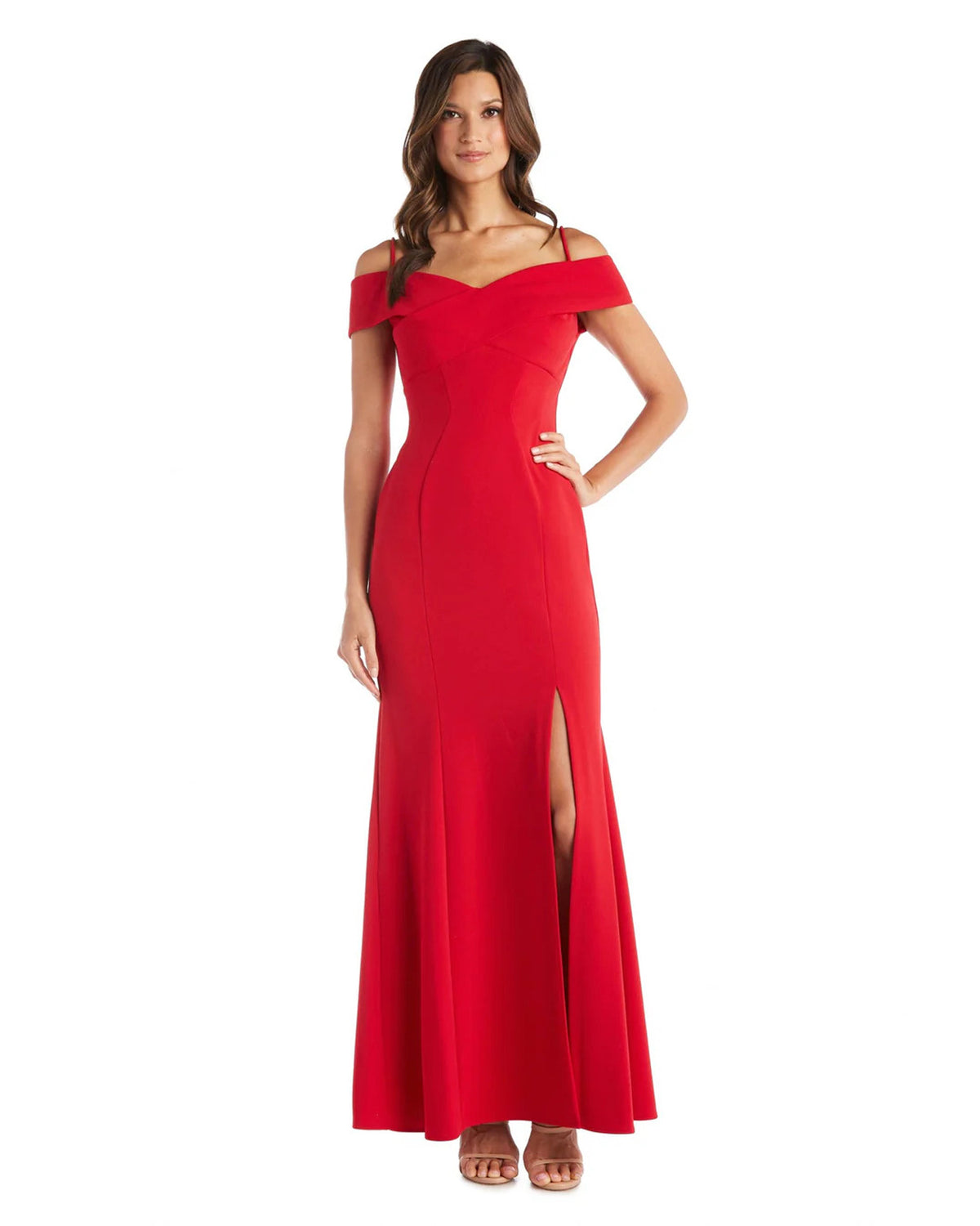 Women's Solid Slit-Front Maxi Dress