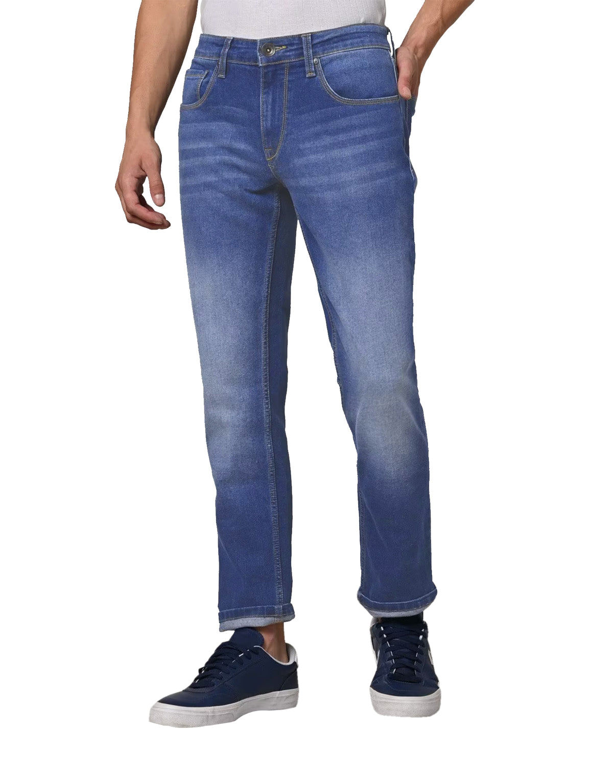 Men's Acid Wash Denim Jeans
