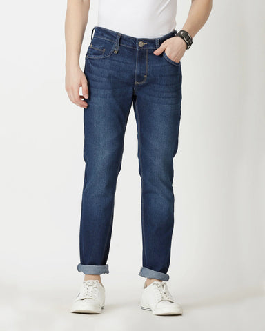 Men's Faded Denim Jeans