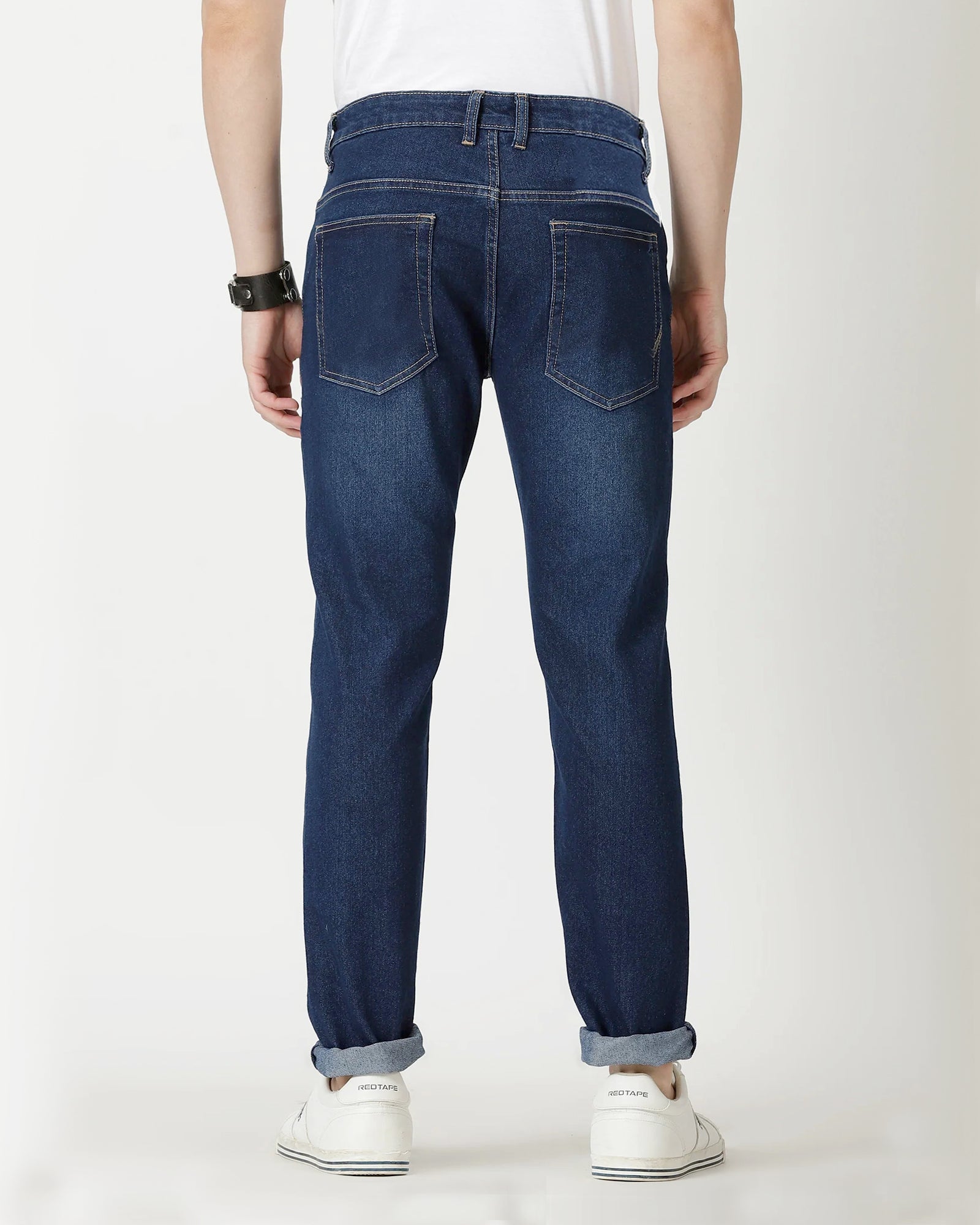 Men's Faded Denim Jeans