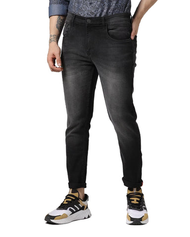 Men's Faded Denim Jeans