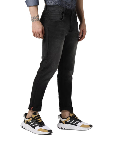 Men's Faded Denim Jeans