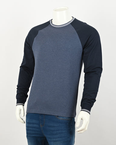 Men's Contrast Long Sleeve T-Shirt