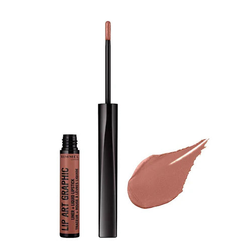 Rimmel Lip Art Graphic Liner & Liquid Lipstick - FineLook
