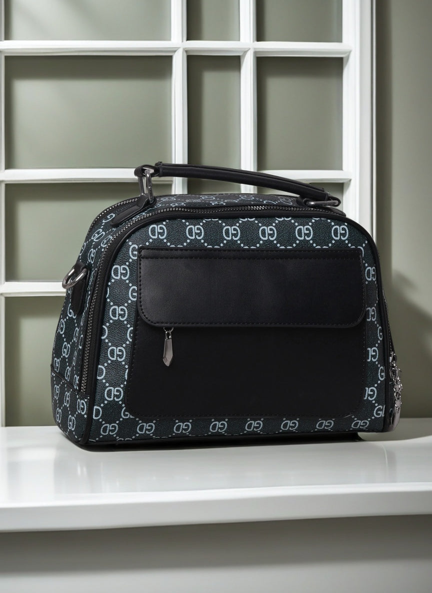 Elegant Structured Crossbody & Top Handle Handbag for Women – Multi-Pocket Everyday Shoulder Bag with Adjustable Strap