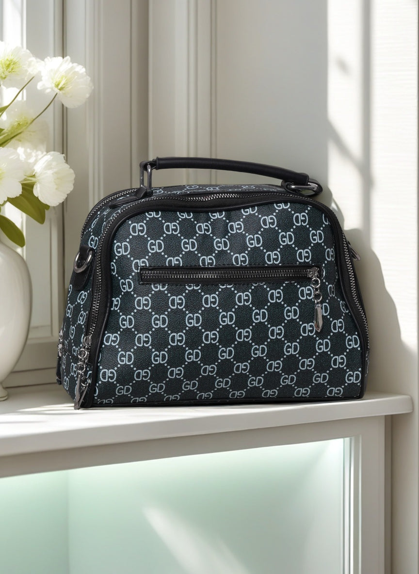 Elegant Structured Crossbody & Top Handle Handbag for Women – Multi-Pocket Everyday Shoulder Bag with Adjustable Strap