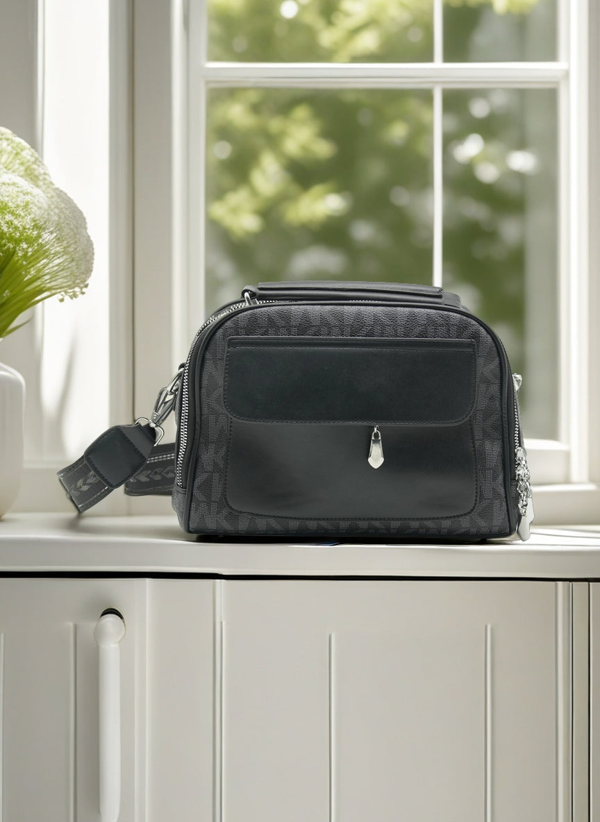 Elegant Structured Crossbody & Top Handle Handbag for Women – Multi-Pocket Everyday Shoulder Bag with Adjustable Strap