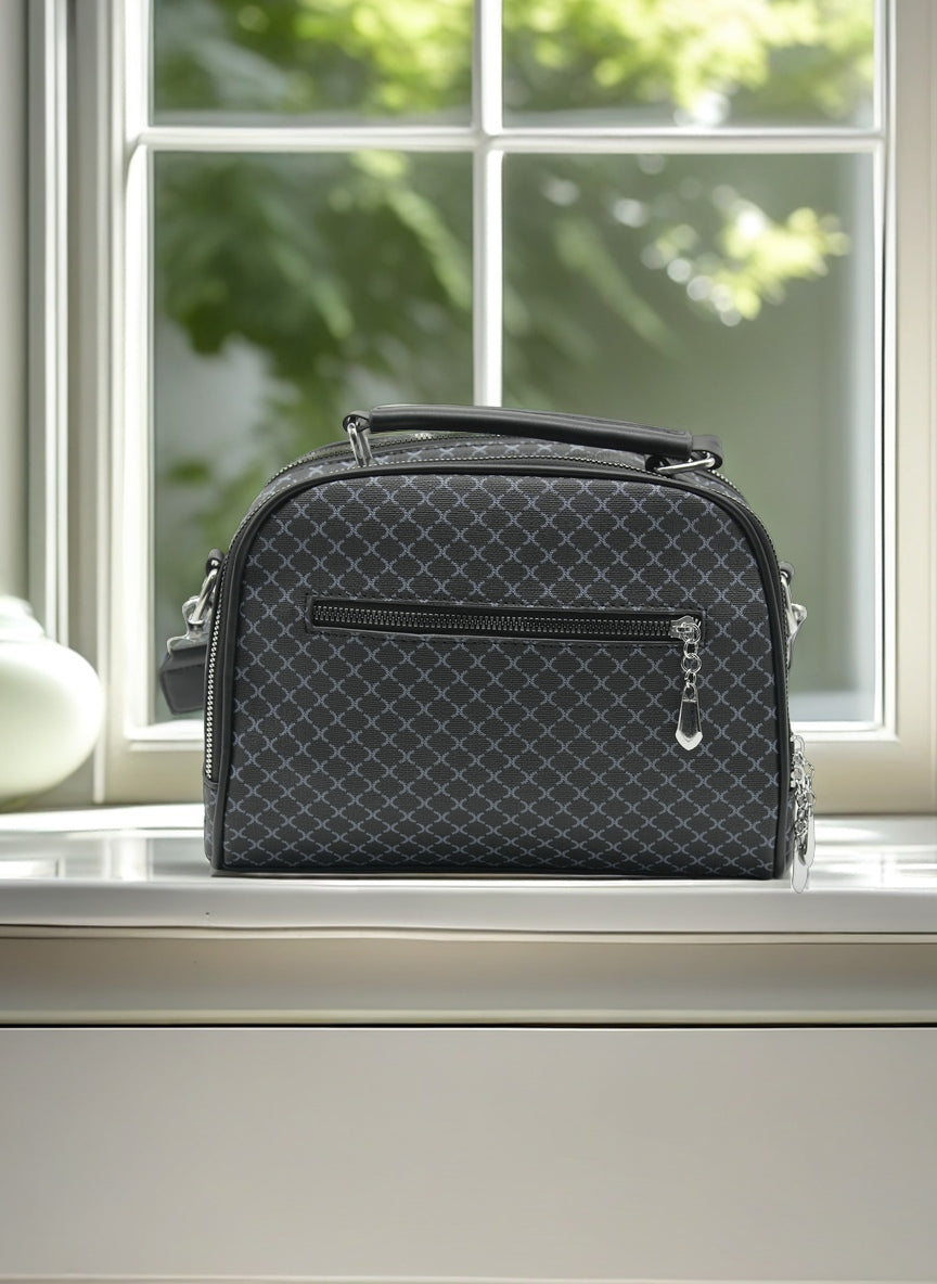 Elegant Structured Crossbody & Top Handle Handbag for Women – Multi-Pocket Everyday Shoulder Bag with Adjustable Strap