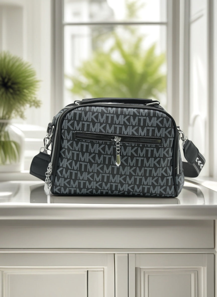 Elegant Structured Crossbody & Top Handle Handbag for Women – Multi-Pocket Everyday Shoulder Bag with Adjustable Strap