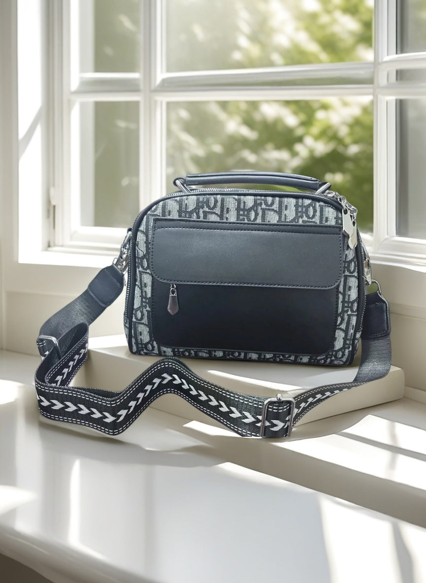Elegant Structured Crossbody & Top Handle Handbag for Women – Multi-Pocket Everyday Shoulder Bag with Adjustable Strap