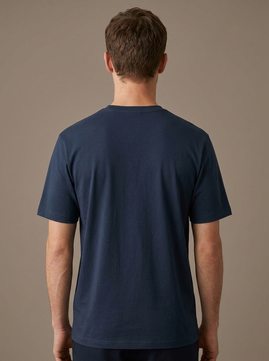 Men’s Heritage Cotton Pocket T-Shirt – Signature Check Contrast