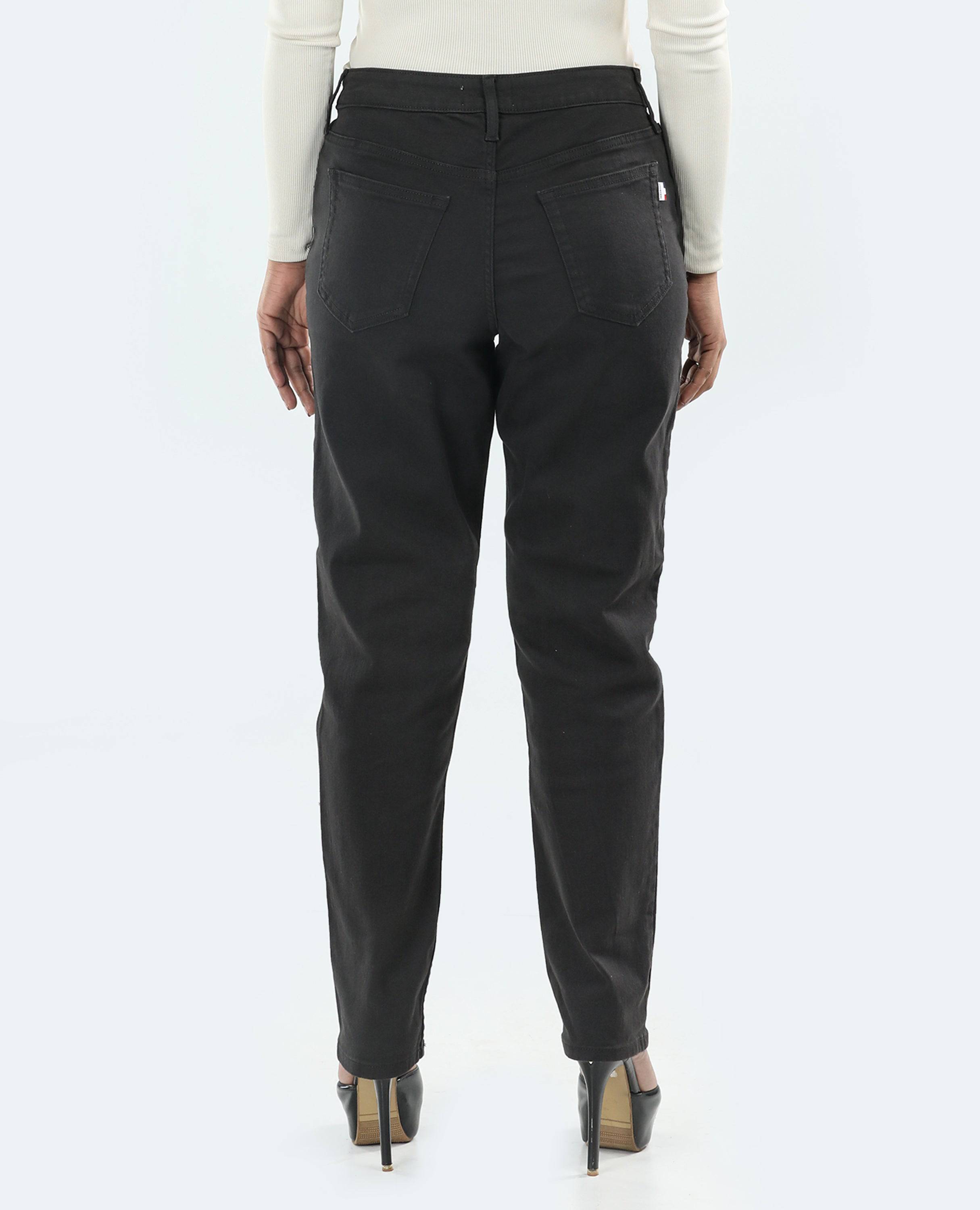 Wide_Leg_Jeans_for_Women_FineLook_Black_color_back side picture