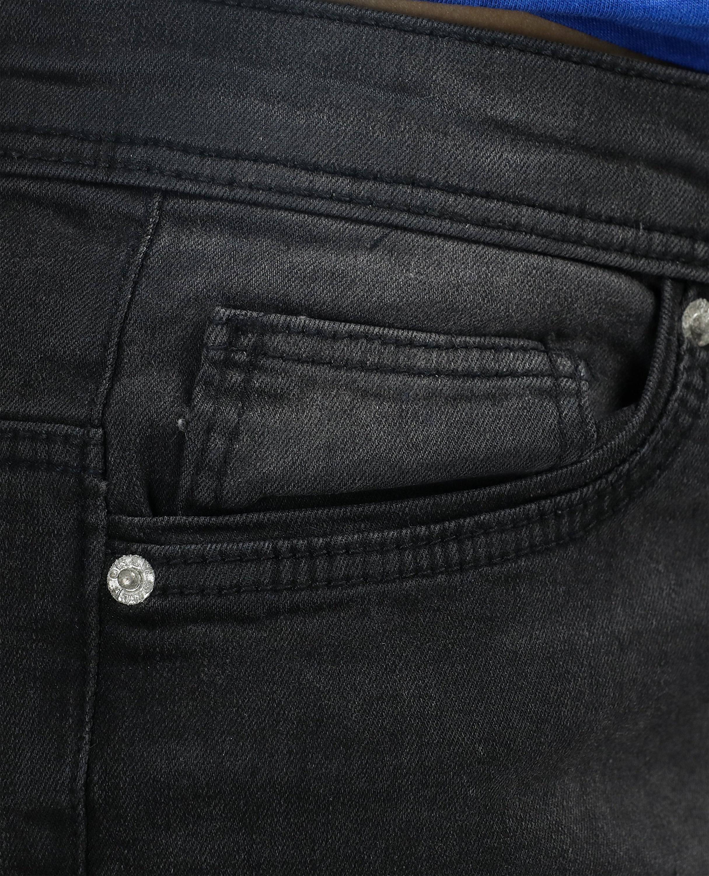 Wide Leg Jeans for Women FineLook black color zoom in picture of pocket 