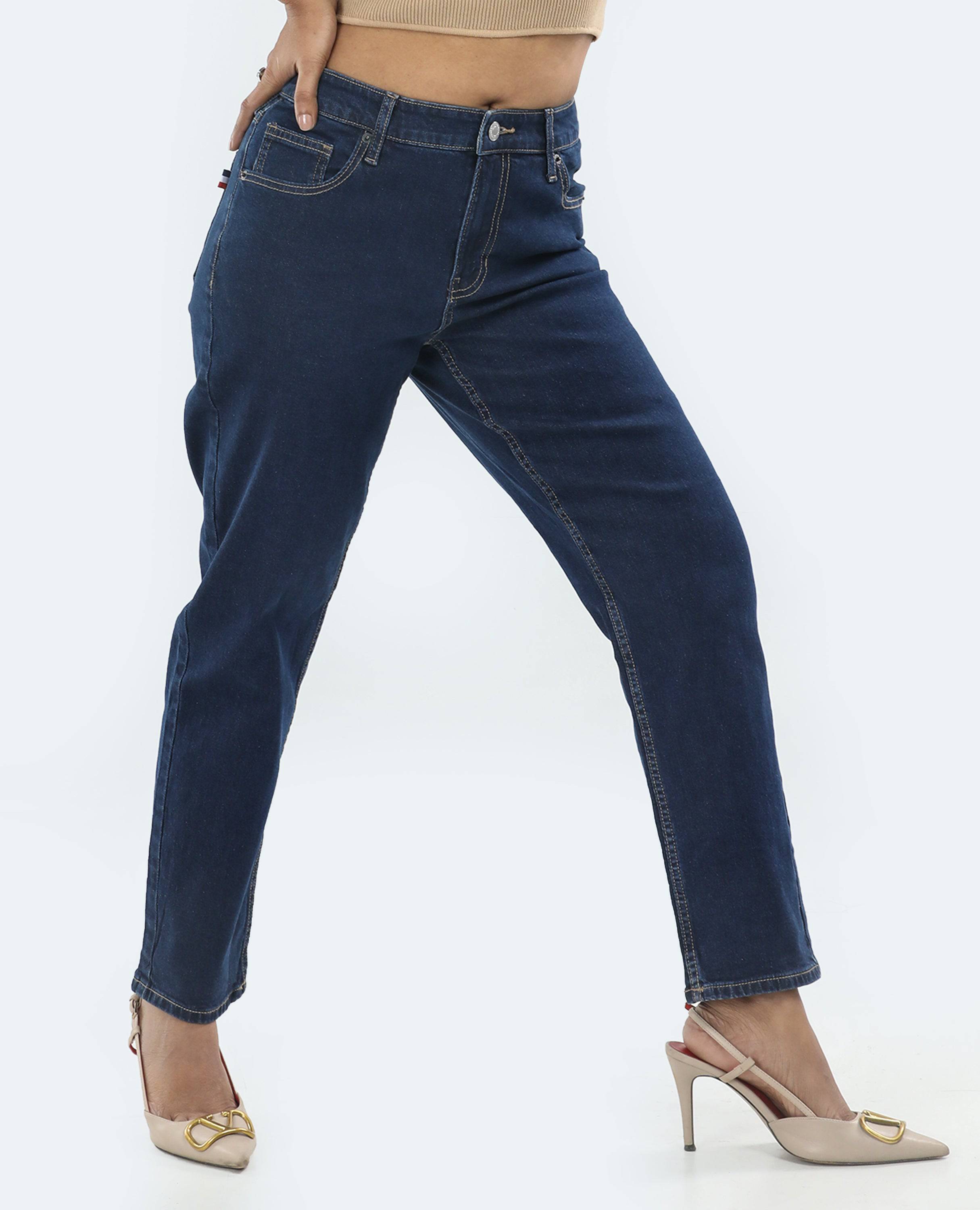 Wide_Leg_Jeans_for_Women_FineLook_Blue_color_left_side_picture