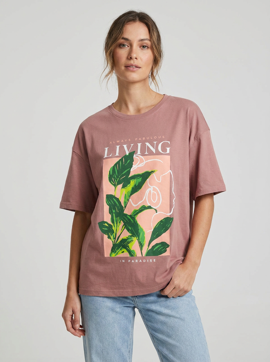 Women's 4-Piece Graphic T-Shirt Set –  Oversized T-Shirts