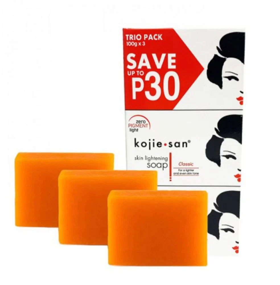 صابون كوجي سان لتفتيح البشرة - صابون مزيل للبقع الداكنة بزيت جوز الهند وزيت شجرة الشاي - 100 غرام