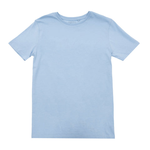 Basic Solid T-Shirt with Crew Neck and Short Sleeves