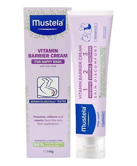 Mustela 1 2 3 Vitamin Barrier Cream, 100 ML