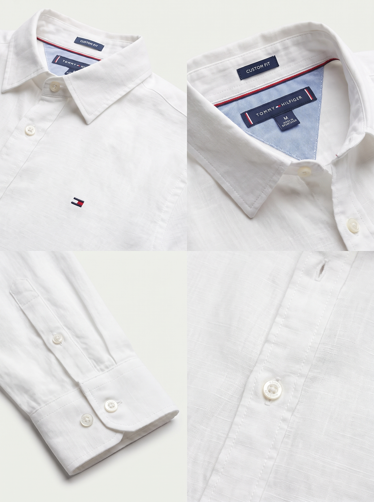 Men's Custom Fit Linen Button-Up Shirt – Breathable Summer Casual Shirt