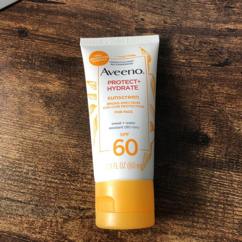 Aveeno Protect + Hydrate Sunscreen SPF 60 – 60ml | Buy 1 Get 1 Free Bundle