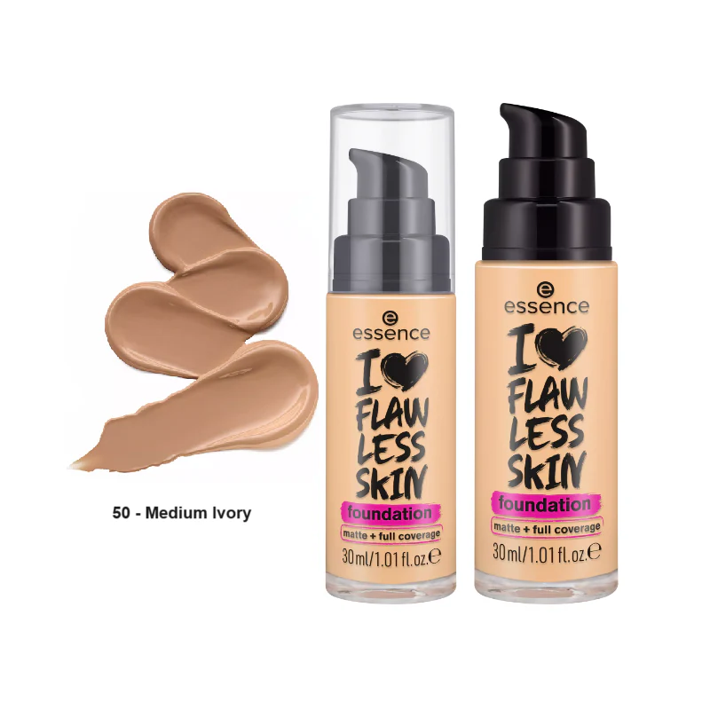 I LOVE FLAWLESS SKIN foundation Foundation with high coverage for a natural matte finish