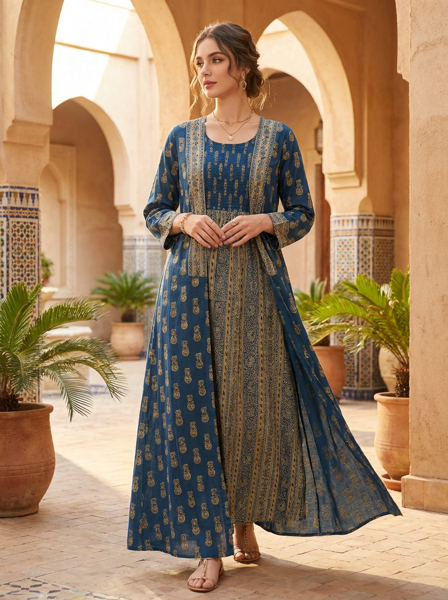 Printed 2-Piece Modest Set – Lightweight Elegant Ensemble