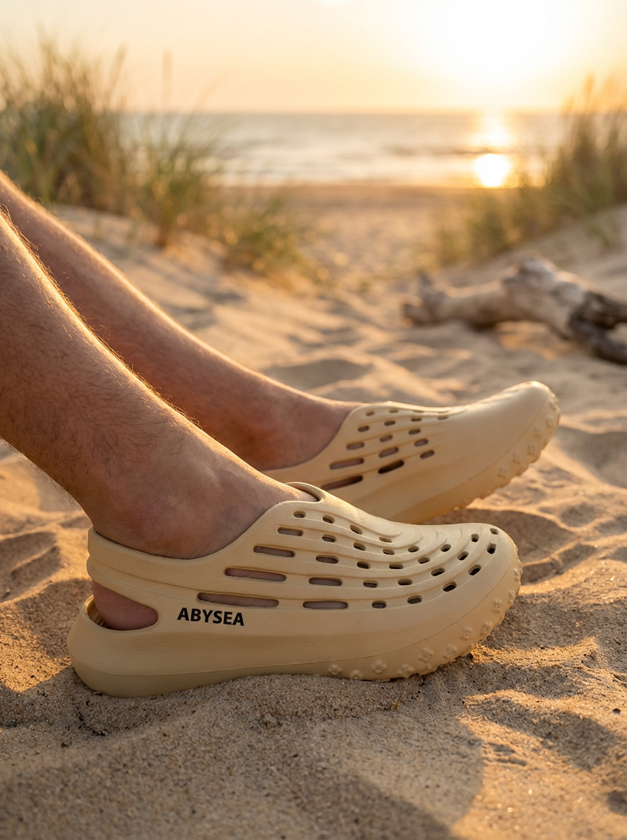 Lightweight Yellow EVA Clogs for Women & Men – Breathable Slip-On Comfort Shoes