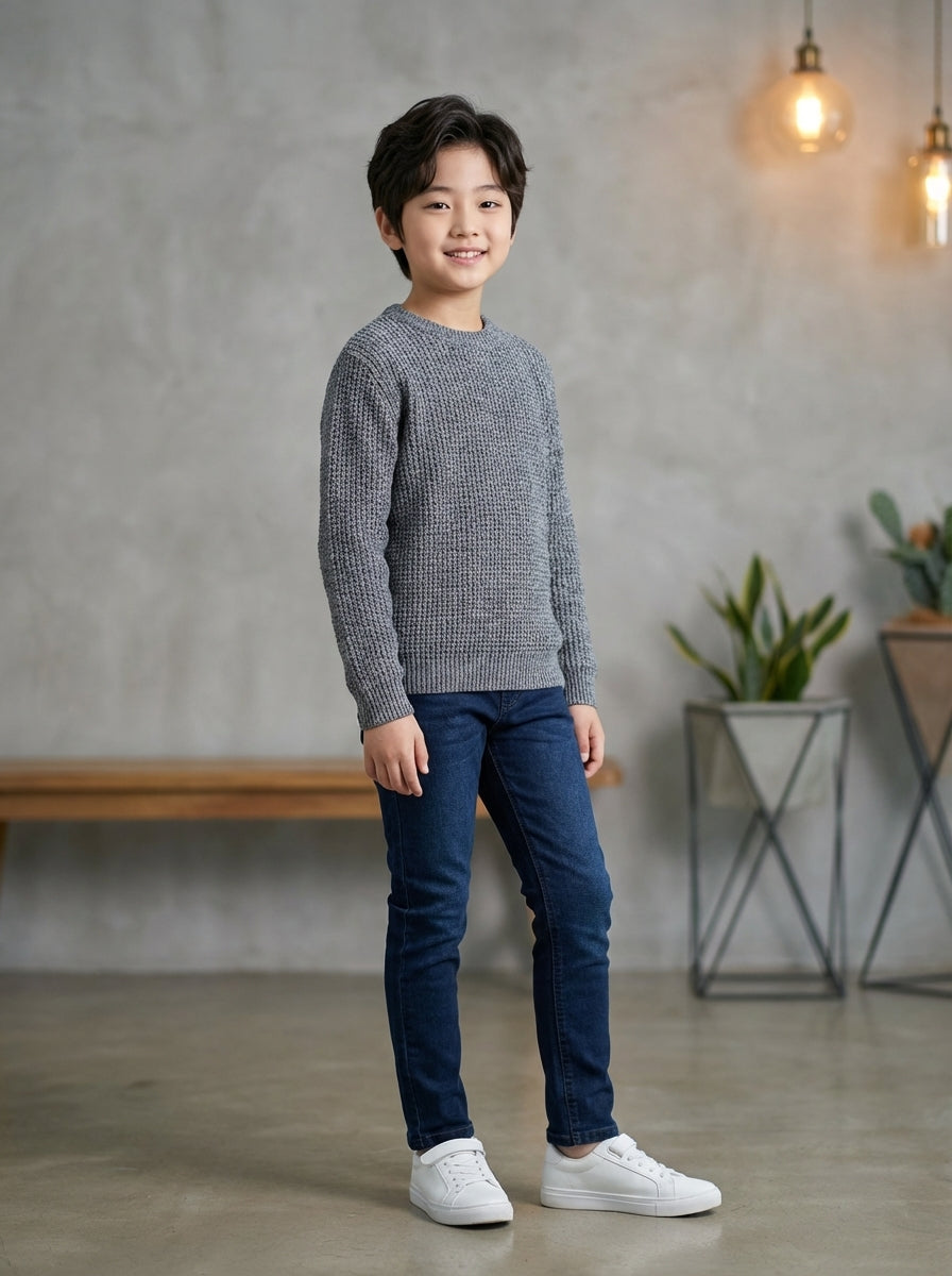 بنطلون جينز للأولاد أنيق ومريح للارتداء اليومي