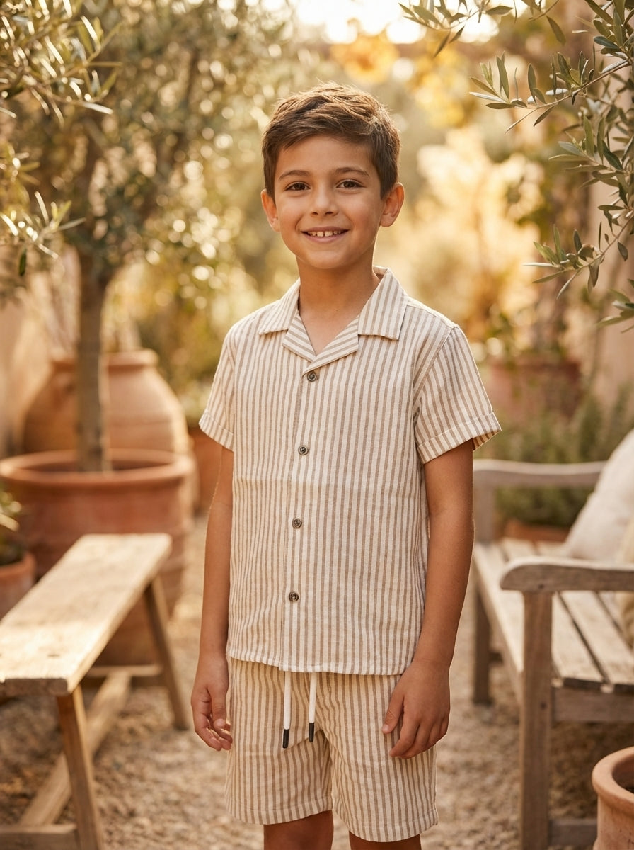 Boys Summer Shirt and Shorts 2 pc Set