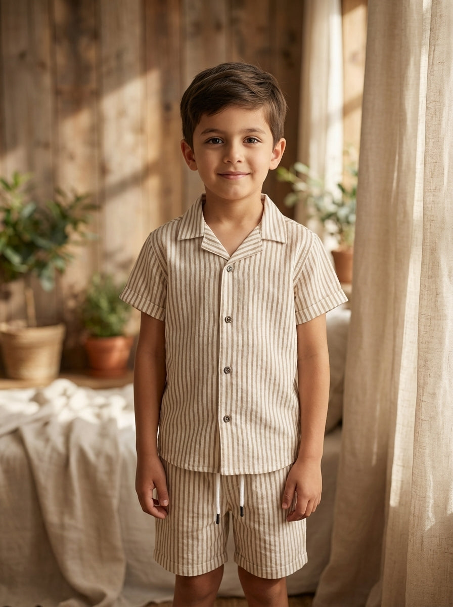 Boys Summer Shirt and Shorts 2 pc Set