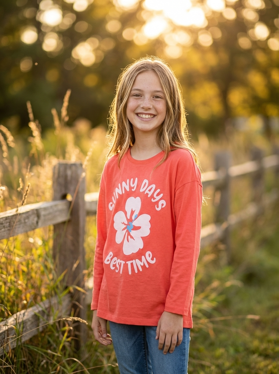 Girl's Sunny Day Shirt - Finelook