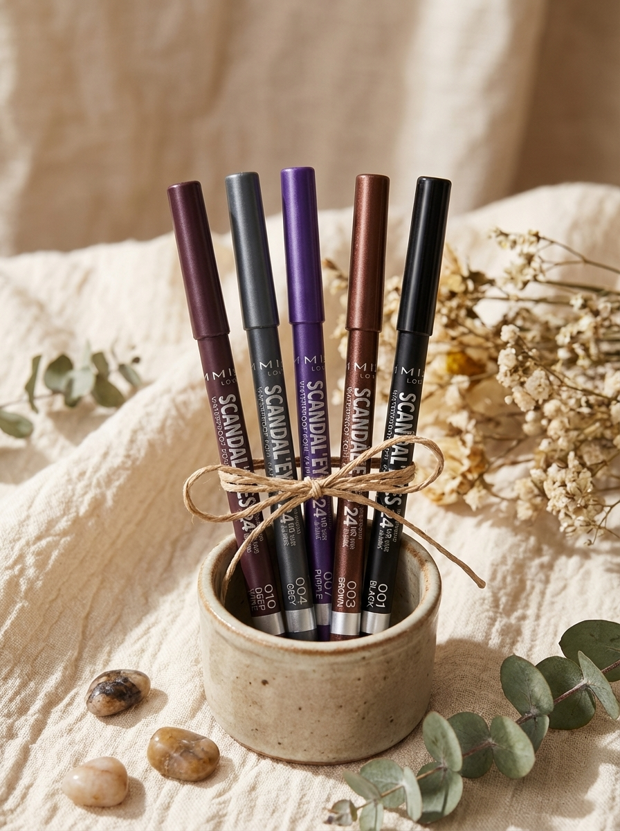 Rimmel London Scandal Eyes Pencil 24 hour Wear - Water Proof - 5 Pieces