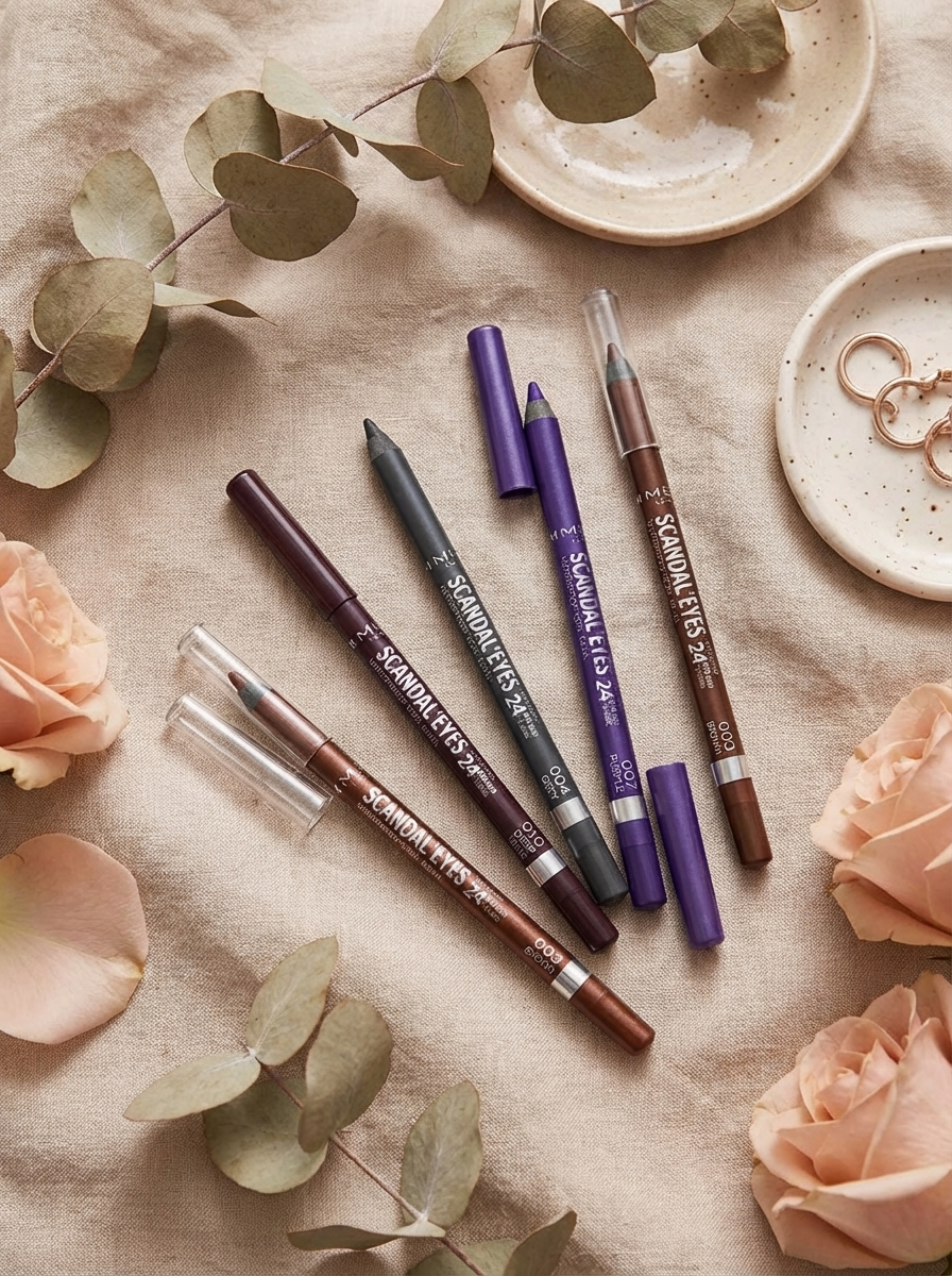 Rimmel London Scandal Eyes Pencil 24 hour Wear - Water Proof - 5 Pieces