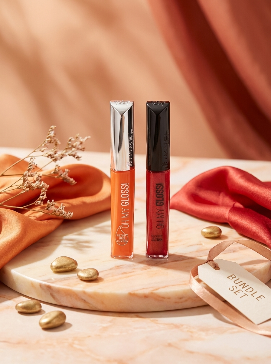 RIMMEL Oh My Gloss Lip Gloss Long Lasting Oil Tint - DOUBLE TROUBLE