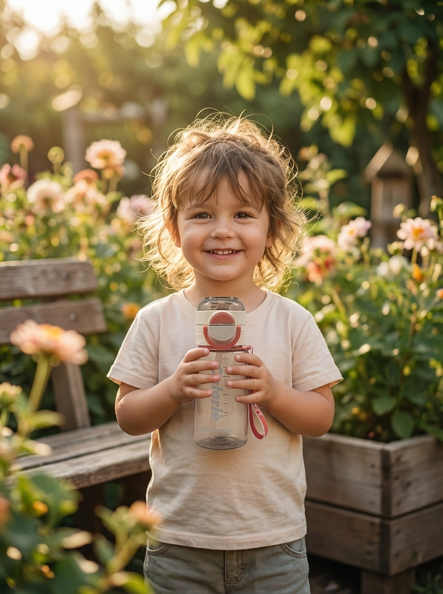 Water Bottle with Straw & Strap - 500 ml | Leakproof Portable Bottle – Fine Look
