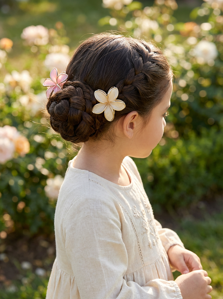 Flower Hair Claw Clip – Elegant Floral Hair Clip for Women