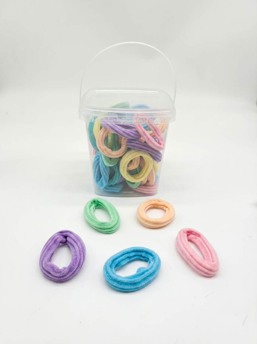 Colorful Elastic Hair Ties Set for Girls – Multi-Color Pack | Fine Look
